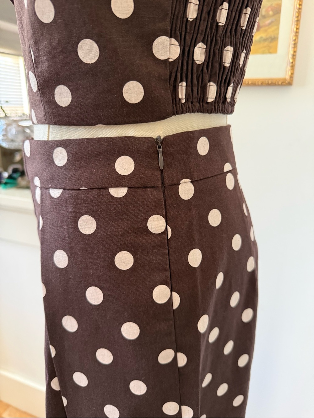 NWT Commense Brown Polka Dot Set - Picture 7 of 9